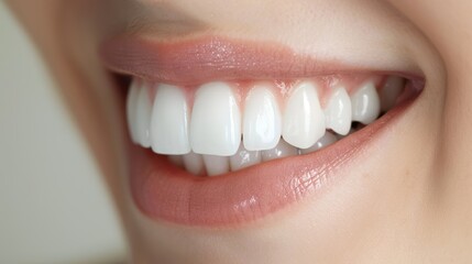 Obraz premium Close Up of a White Smile