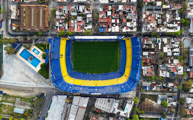 La Bombonera, the stadium of Argentine soccer team Boca Juniors, located in Buenos Aires, Argentina. © Marcio Eneas