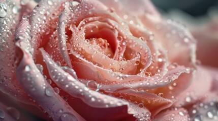 A rose with water droplets on it