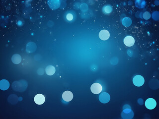abstract background of blue Blurred bokeh light background, Christmas and New Year holidays background