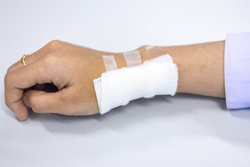 Wound and Scar on different parts of the body, Caused by an accident.	
