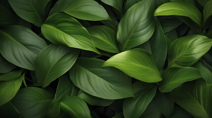 Obraz premium Lush Green Foliage Texture Natural Leaf Background for Design