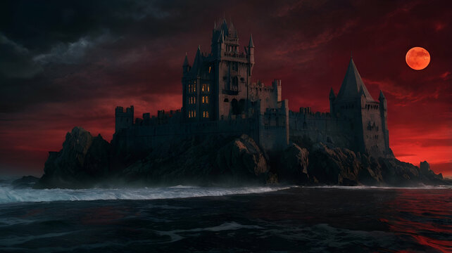 castle in the night