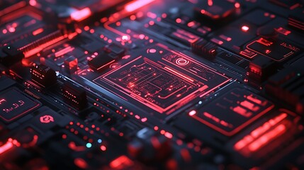 abstract technology futuristic concept interface hologram elements of digital data chart.