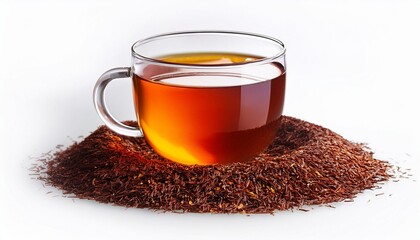 Rooibos Tea on white background isolated. Beverage. Drink.