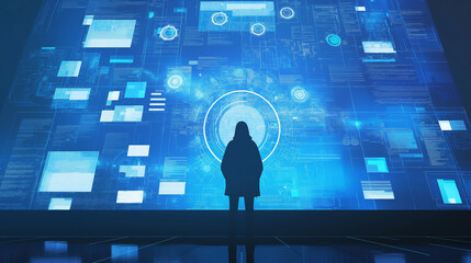 Envisioning the Future of Business with Cutting-Edge Technology: Artificial Intelligence, Blockchain, and Augmented Reality Driving Efficiency and Profitability in a Sleek, Minimalist Design