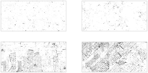 Grunge distress Backgrounds set. Texture Vector. Dust Overlay Distress ,Place texture over any Object to Create distressed Effect.