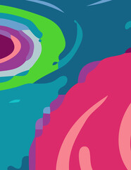 abstract background with untidy waves Illustration