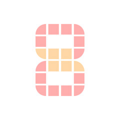 Monogram 8. Number 8. Number 8 design logo. Monogram letter mark 8 logo design. Monogram design vector logo. Monogram number 8 logo design. Simple number 8 monogram. Monogram 8 design logo. 