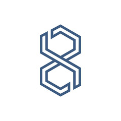 Monogram 8. Number 8. Number 8 design logo. Monogram letter mark 8 logo design. Monogram design vector logo. Monogram number 8 logo design. Simple number 8 monogram. Monogram 8 design logo. 
