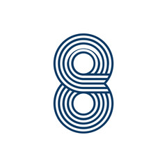 Monogram 8. Number 8. Number 8 design logo. Monogram letter mark 8 logo design. Monogram design vector logo. Monogram number 8 logo design. Simple number 8 monogram. Monogram 8 design logo. 