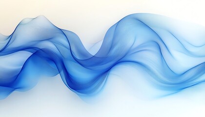 Contemporary tech background with flowing blue abstract lines that define direction and create a sense of motion and energy