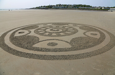 Art on Ogunquit beach - Maine