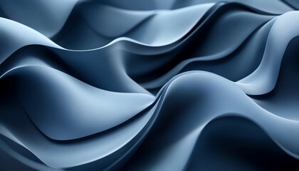 Obraz premium Stylish abstract blue banner for a tech website, showcasing flowing lines and geometric patterns for a futuristic look