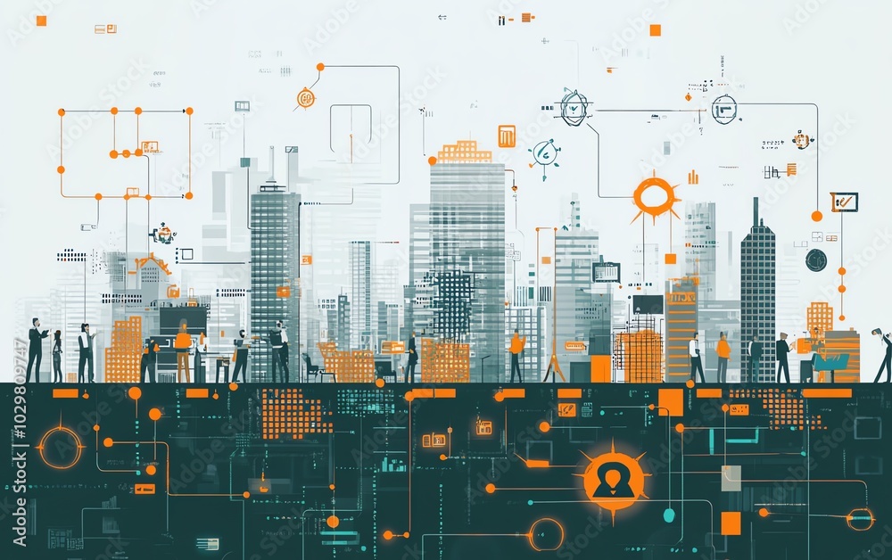 Aufkleber Building scalable and adaptable microservices to foster flexible software solutions, essential for success in modern development practices