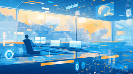 Envisioning the Future of Business with Cutting-Edge Technology: Artificial Intelligence, Blockchain, and Augmented Reality Driving Efficiency and Profitability in a Sleek, Minimalist Design