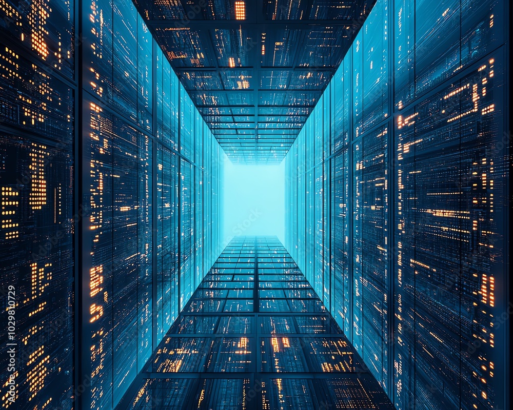 Leinwandbilder Microservices architecture focused on adaptability and scalability, creating efficient software solutions for modern development and futureproof systems
