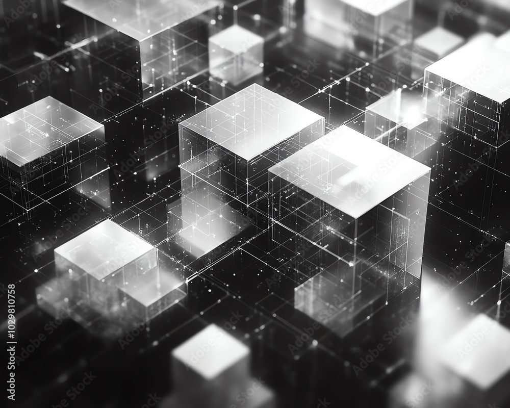 Aufkleber Microservices architecture focused on adaptability and scalability, creating efficient software solutions for modern development and futureproof systems