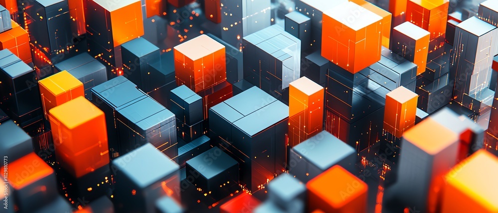 Leinwandbilder Microservices design focusing on scalability and adaptability, promoting flexible software architecture for efficient and futureproof development in contemporary practices