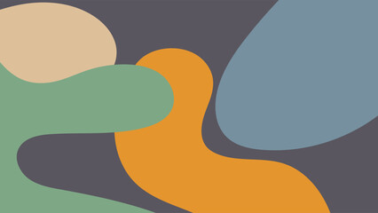 ABSTRACT BACKGROUND COLORFUL WITH HAND DRAWN SHAPES FLAT DESIGN VECTOR TEMPLATE FOR WALLPAPER, COVER DESIGN, HOMEPAGE DESIGN