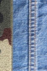 blue denim texture background, jean fashion style