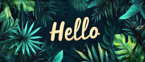 World Hello Day background concept with text