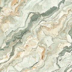Naklejka premium Elegant marble texture with soft green and beige tones, perfect for backgrounds, wallpapers, and design projects.