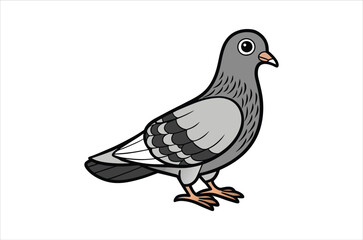 pigeon vector,  icon vector illustration, pigeon silhouette of a pigeon isolated on a white background, eps, png, svg,  vector,