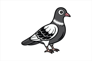 pigeon vector,  icon vector illustration, pigeon silhouette of a pigeon isolated on a white background, eps, png, svg,  vector,