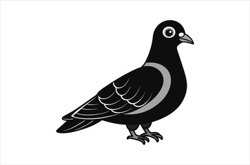 pigeon vector,  icon vector illustration, pigeon silhouette of a pigeon isolated on a white background, eps, png, svg,  vector,