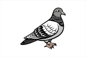 pigeon vector,  icon vector illustration, pigeon silhouette of a pigeon isolated on a white background, eps, png, svg,  vector,