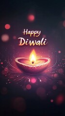 Happy Diwali concept. Diwali background with text