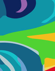 abstract background with untidy waves Illustration