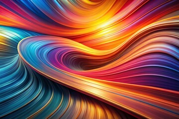 Fototapeta premium Dynamic Abstract Background with Flowing Curves and Vibrant Colors for Modern Design