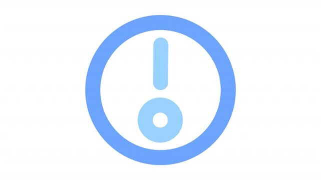 Alert Circle animation for social media, presentations, videos, websites, etc. No background, Alpha channel