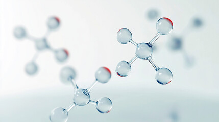 Molecular structure model technology background