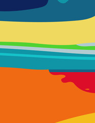 abstract background with untidy waves Illustration