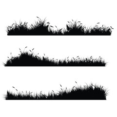 Silhouette Grass Illustration