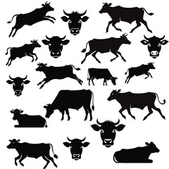 Silhouette Bull Designs