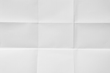 White paper texture background with fold lines that split paper into nine parts