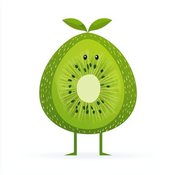 recommend clip art: Isolated Kiwi  on Clean White Background