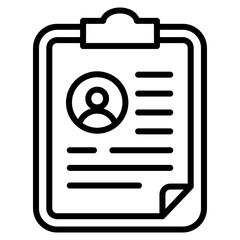 Curriculum  Icon Element For Design