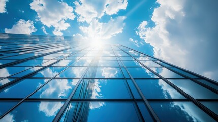 Sky Reflection in Modern Building
