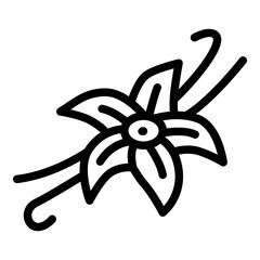 Vanilla icon. Vector line icon