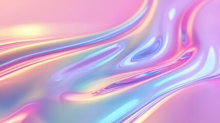A colorful, flowing, and shiny background with a pink hue. The background is made of a shiny, reflective material that gives it a futuristic and otherworldly appearance