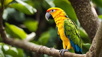 yellow parrot