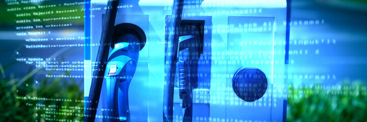 Composite image of blue code