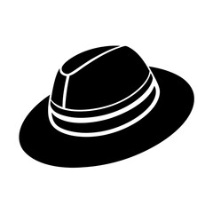 black hat isolated on white background