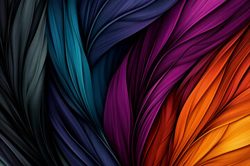 Naklejka premium A colorful, abstract design with a variety of colors and patterns. The image is a representation of the beauty and complexity of nature, with each color