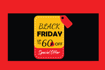 black friday banner design and template 